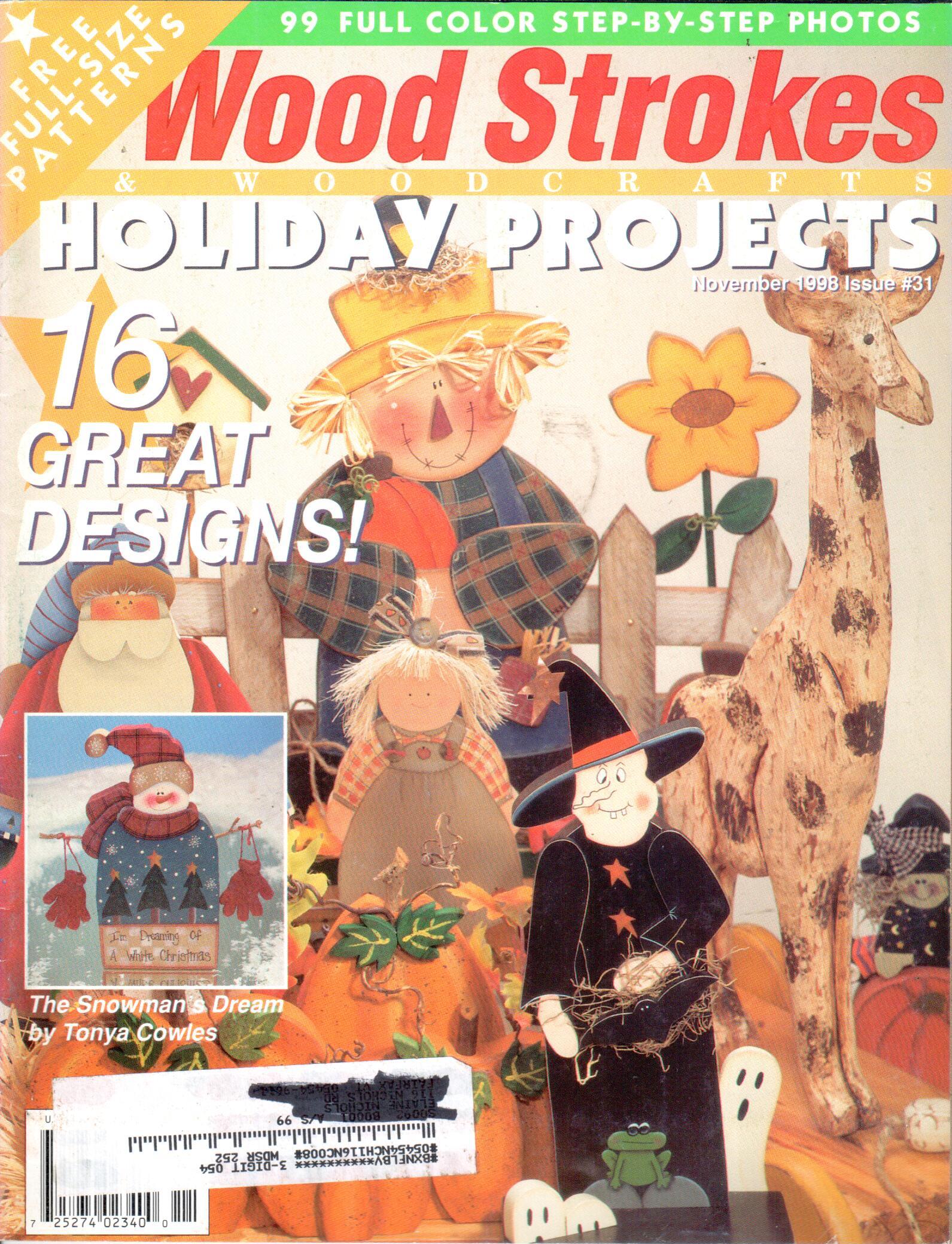 Decorative Painting Bookstore Wood Strokes & Woodcrafts 1998 November